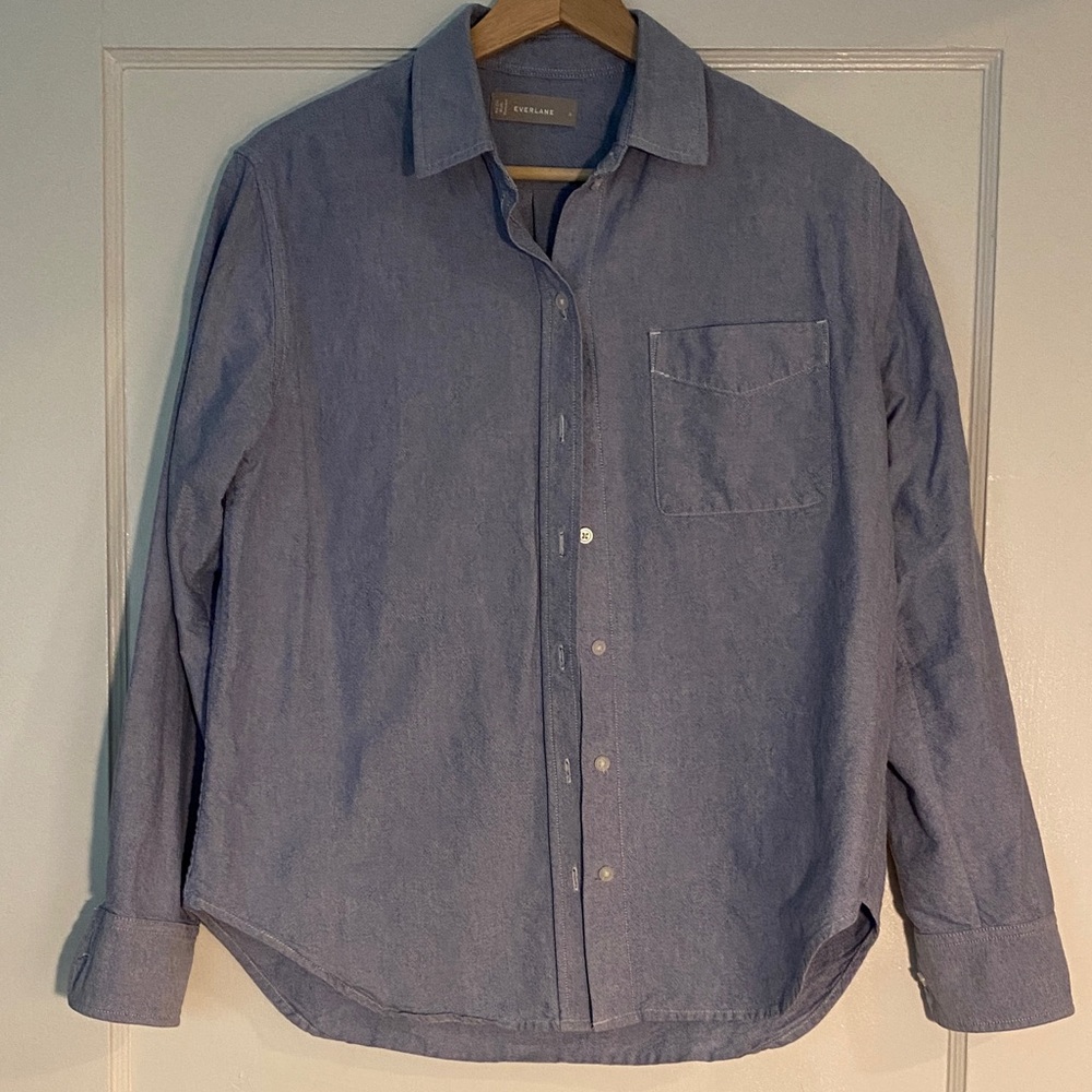 Everlane Blue Oxford Button Down Shirt